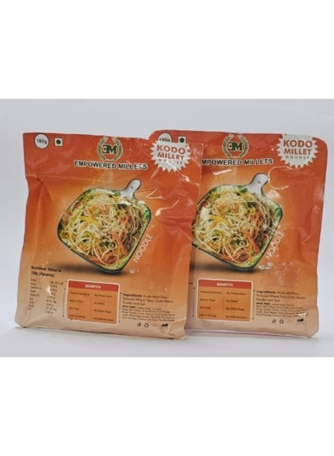 Empowered Millets Kodo Millet Noodles with Masala (180g pack of 2) - Image 2